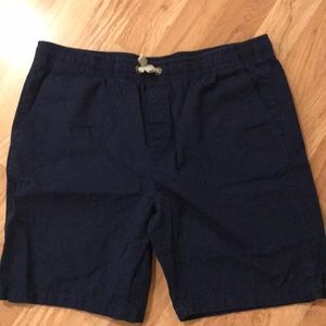 Set of 2!  Boys Lands’ End  18-20 Husky Elastic Waist Shorts - Cotton